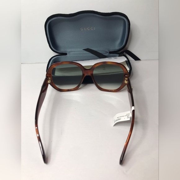 New - 💯  Original Gucci Grey Gradient Geometric Ladies Sunglasses GG0796S-003 - Picture 6 of 10